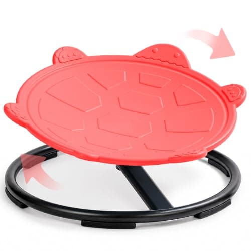 Turtle Sensory Spinning Chair for Autistic Kids & Teens | Calms ADHD & Burns Energy, Boosts Vestibular Balance & Core Strength, 360° Quiet Swivel,