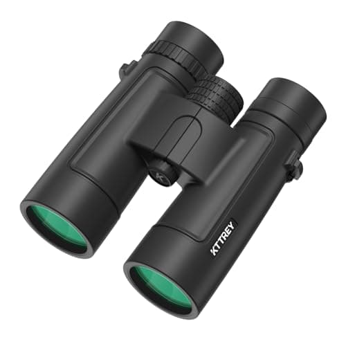 10x42 Binoculars for Adults, 26mm Large Eyepieces 14mm Long Eye Relief for Eyeglass Wearers, BAK4 Prism FMC Lens Life Water Resistant Compact