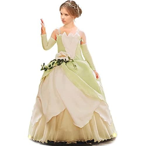 Princess Costume for Girls Princess Dress Halloween Fancy Party Dress Princess Dress Up Clothes for Little Girls