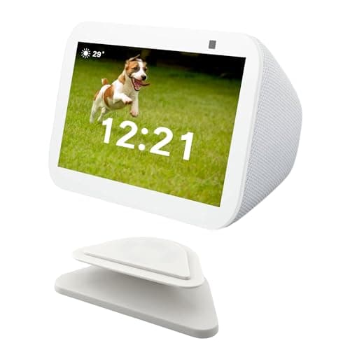 Sintron Adjustable Magnetic Stand Mount for Echo Show 5 3rd gen, Smart Display Stand Holder with 360 Degree Rotation, Swivel & Tilt Function,