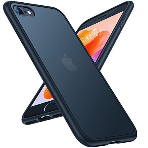 TORRAS Shockproof iPhone SE 2020 Case & iPhone 8 Case [Military Grade Drop Test] Translucent Matte Hard PC Back & Silicone TPU Bumper, Protective &