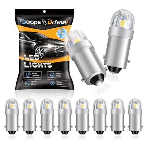 BA9S LED Bulb 1893 3893 1847 T11 756 LED Bulbs White,10 PCS | 6V AC/DC Non-Polarity for Pinball Machine Games Machine Toy Light Bulbs