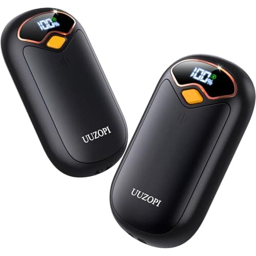 Hand Warmers Rechargeable - Magnetic Electric Hand Warmers 2 Pack, LED Display, 4 Settings Fast Heating Reusable Portable Heater Handwarmers for Golf