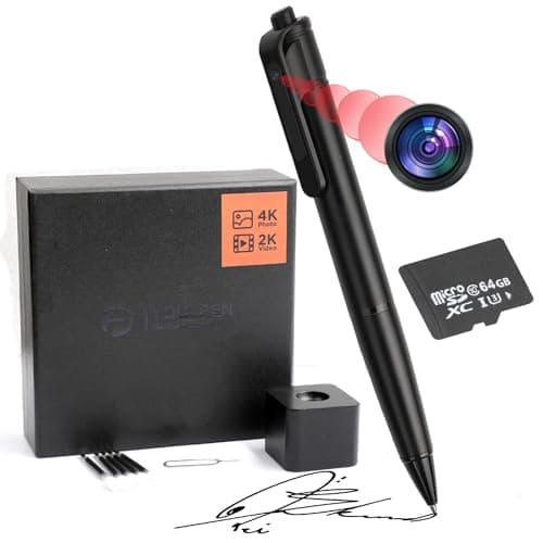 2K HD Body Camera, 64GB Small Indoor Cam, Portable Cam, Mini Home Surveillance Camera for Kids Pet Baby Security