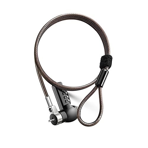 Heavy Duty Anti Theft Laptop Lock Combination Cable Lock for Dell Universal Laptops Computer Lock Cable for Office Library Campus Fits Kensington Slot
