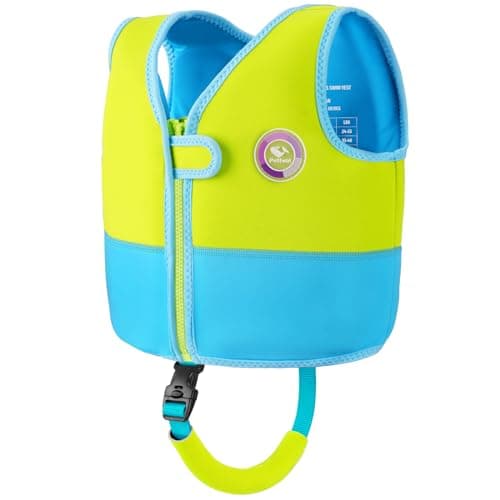 Pottwal Swim Vest for Kids - Swim Jacket - Made of Neoprene & EPE - with Adjustable Crotch Strap