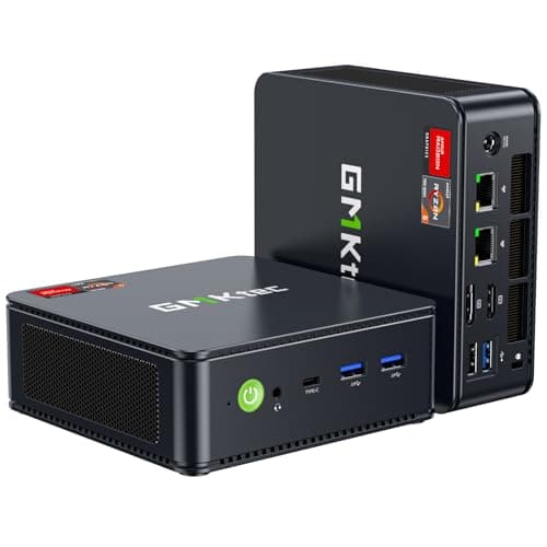 GMKtec Gaming Mini PC Ryzen 7640HS (Beats 6800H/6800U) 16GB DDR5 512GB NVMe SSD Dual NIC LAN 2.5GbE /WiFi 6E BT5.2 /USB4 Desktop Computers Office Home
