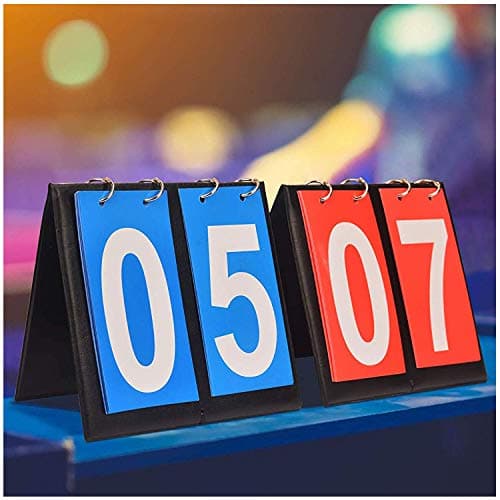 APORO Portable Table Top Scoreboard Flipper, Multi Sports Score Flip Scoreboard