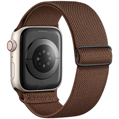Stretchy Nylon Band Compatible with Apple Watch Series 10 9 8 7 46mm 45mm 42mm 41mm Ultra 2 Band 49mm Series 6 5 4 SE 44mm 40mm Series 3 2 1 38mm Men