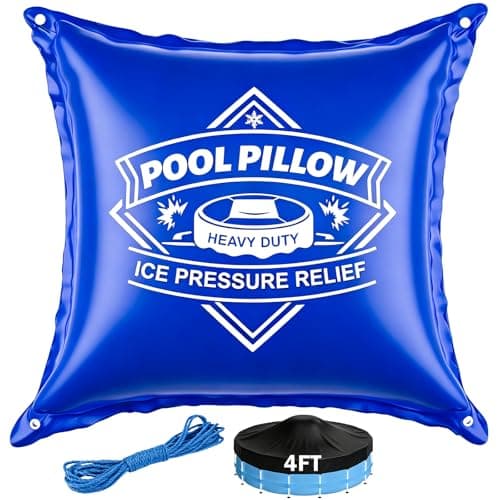 EPN 4 x 4Ft Pool Pillows for Above Ground Pools, Pool Cover Air Pillow | 0.5mm Thick Pool Closing Kit for Winter, Cold-Resistant & Ice Pressure