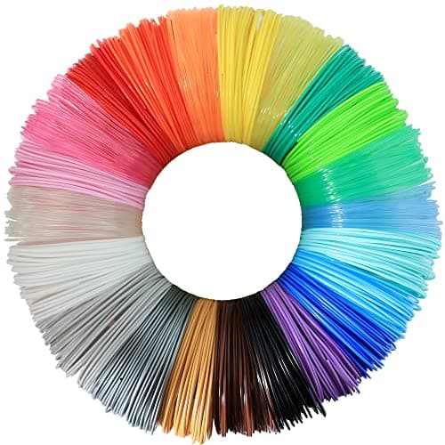 BBLIFE 1.75mm PLA 3D Pen/Printer Filament Refill, 22 Colors, Each Color 10ft, Total 220ft PLA Filament Sample Pack, Support with MYNT3D SCRIB3D 3D