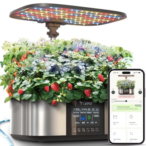 LETPOT LPH-Max 21-Pod Hydroponic Growing System Kits, Smart Indoor Garden with APP & WiFi Control, Auto Watering & Nutrient Supply, 36W Full Spectrum