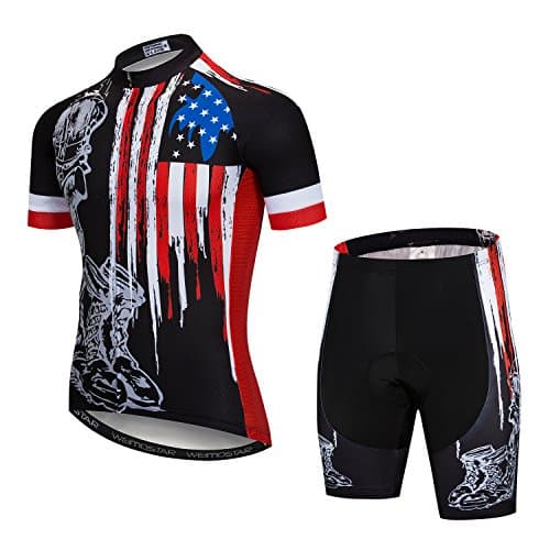Cycling Jersey 12D Gel pad Bike Shorts Set MTB Ropa Ciclismo Summer Bicycling Maillot wear XX-Large Cd5213-1