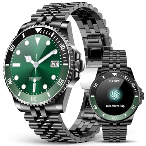 Smart Watch for Men, Answer/Make Call, Fitness Tracker, Waterproof, 44mm | 1.19" AMOLED Display, 24/7 Heart Rate/Blood Oxygen/Blood Pressure/Sleep