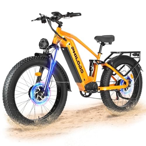 Falcon 60V Off-Road Electric Bike - Dual Motor Hunting Ebike, Fat Tire Full Suspension Dirt Bike for Adults, Long Range Snow/Sand Electric Bicycle