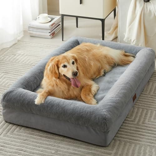 BFPETHOME Dog Beds for Small Dogs, Washable Dog Bed with Sides, Orthopedic Small Sized Soft Mats with Removable Cover & Waterproof Pet Mat for Pet