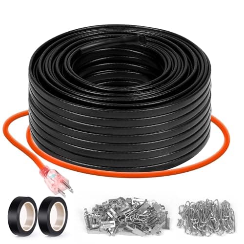 80FT(3FT~200FT) Heat Tape for Water Pipes, -40°F Deicing Heating Cable | Pipe Heating Cable for Metal And Plastic Home Pipes, Energy-Saving Heat