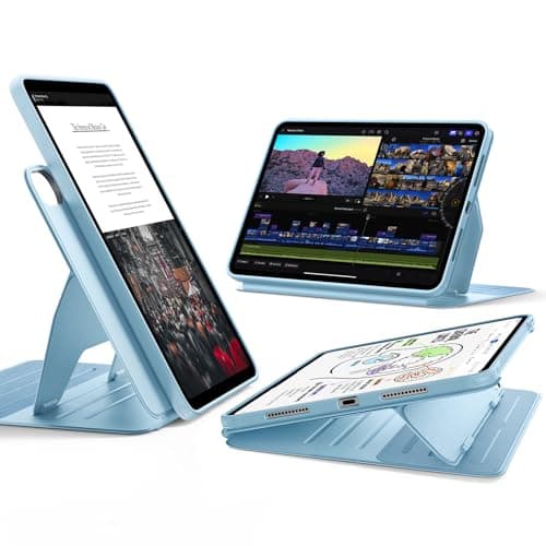 ESR for iPad Air 13 Inch Case M4/M3/M2 (2026/2025/2024), Removable Magnetic Cover with Pencil Charging & Storage, Adjustable Portrait/Landscape Stand,