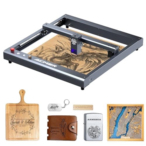 P2 Laser Engraver, 10W Output Laser Cutter, Laser Engraving Machine, CNC Laser Cutter and Engraver Machine Class 4 for Stainless Steel, Wood, Metal,