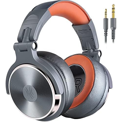 OneOdio Hi-Res Over Ear Headphones for Studio Monitoring and Mixing, Sound Isolation, Protein Leather Earcups, 50mm Driver Unit, Wired Headphones for