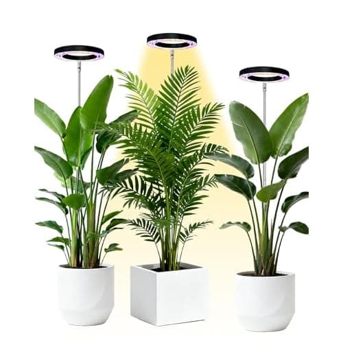 Plant Grow Light,yadoker LED Growing Light Full Spectrum for Indoor Plants,Height Adjustable, Automatic Timer, 5V Low Safe Voltage,Idea for Large