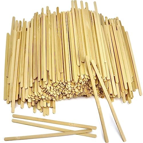 Bamboo Coffee Stirrers, 1000 Count of Disposable Coffee Stir Sticks - Stir Sticks For Coffee Bar 5.5 Inch, Stir Sticks with Smooth End, Coffee Stirs