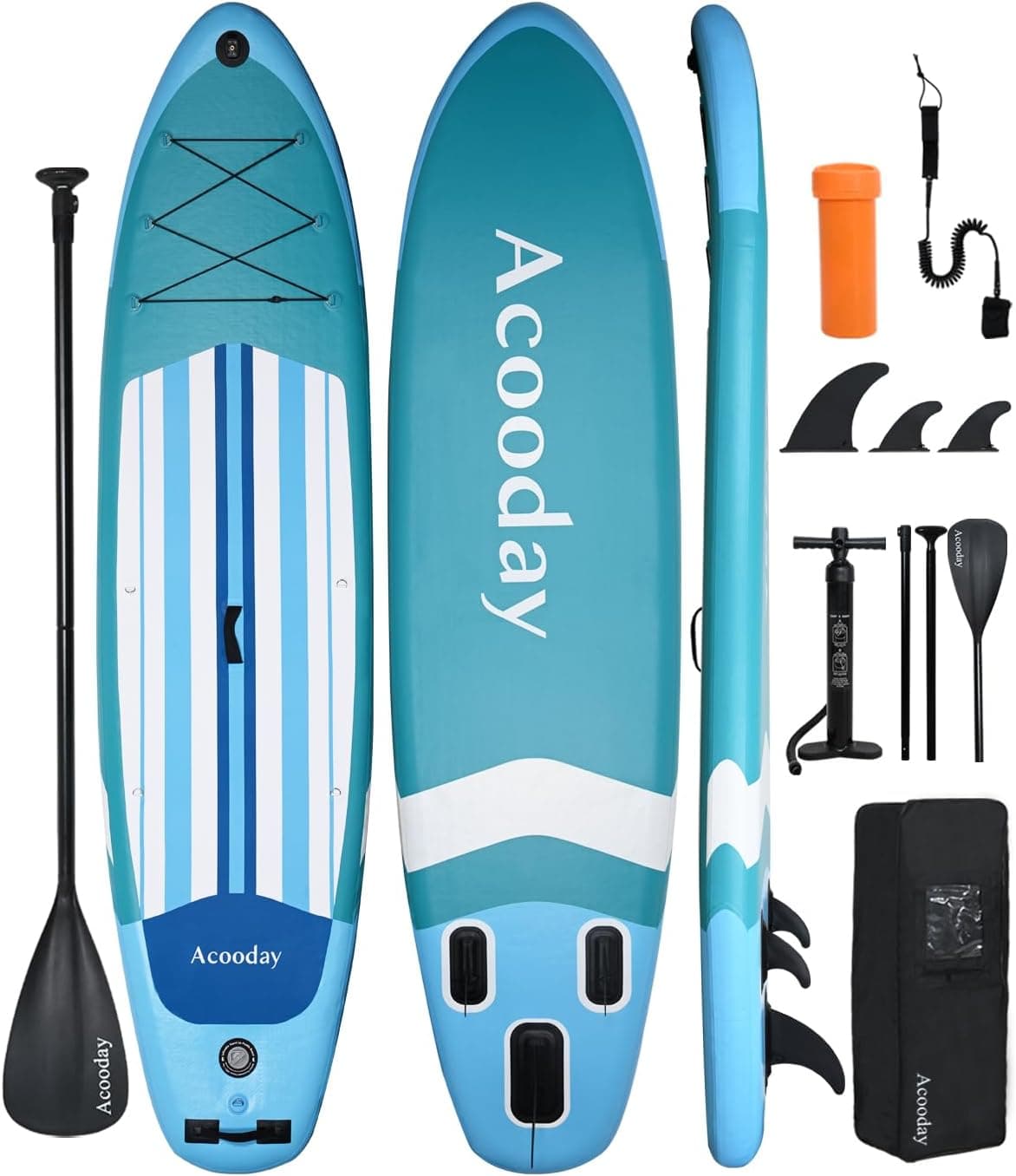 Paddle Boards for Adults - Inflatable Stand Up Paddleboard 11ft, Extra Wide Blow Up Paddle Board for Youth with Camera Mount, Yoga SUP Boards with