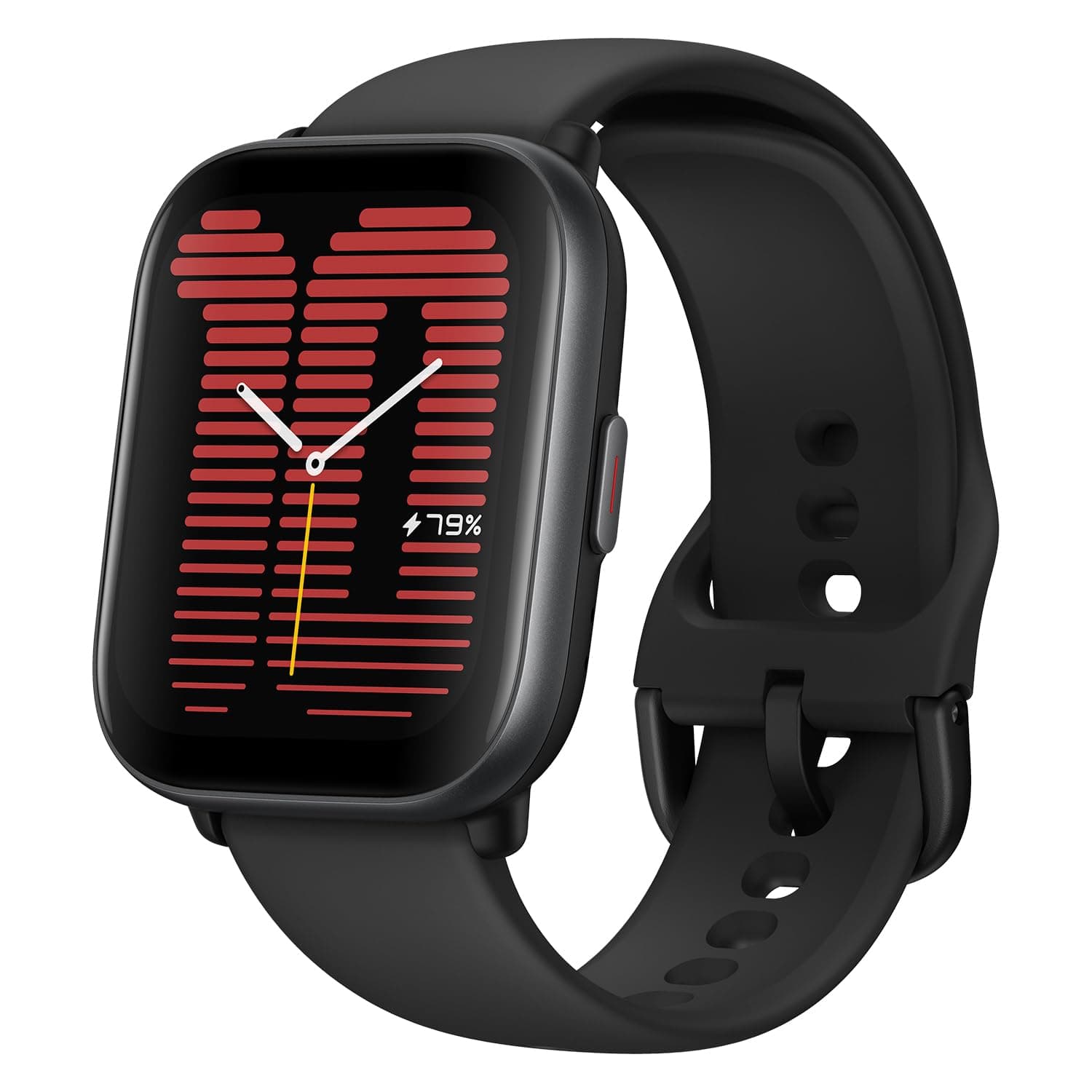 Amazfit Active Smart Watch, 1.75" AMOLED Display, GPS, iOS/Android, Active, Midnight Black