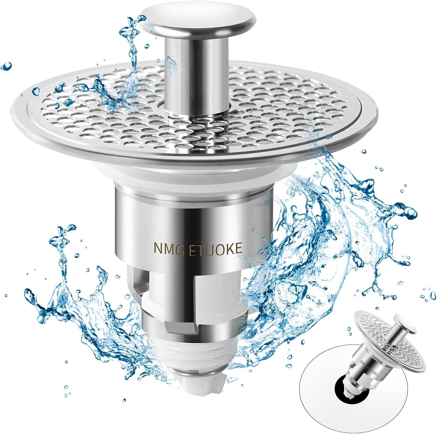 Drain Stopper Bathroom Sink,Pop Up Sink Hair Catcher,Bathroom Sink Drain,Basin Universal Sink Drain Stopper,Bathroom Sink Drain Plug,Wash Basin Drain