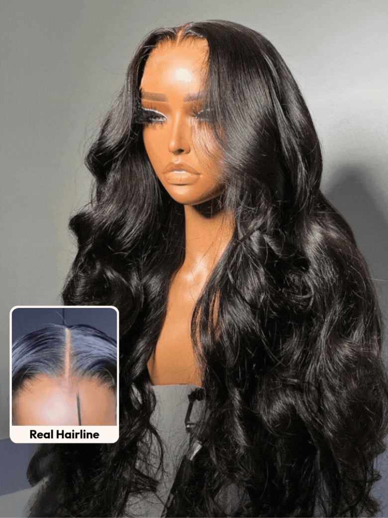 [ Down to $69 ] 7x5 Bye-Bye Knots Glueless Body Wave Wig Pre Cut Lace Pre Plucked Hairline Put On and Go Wig