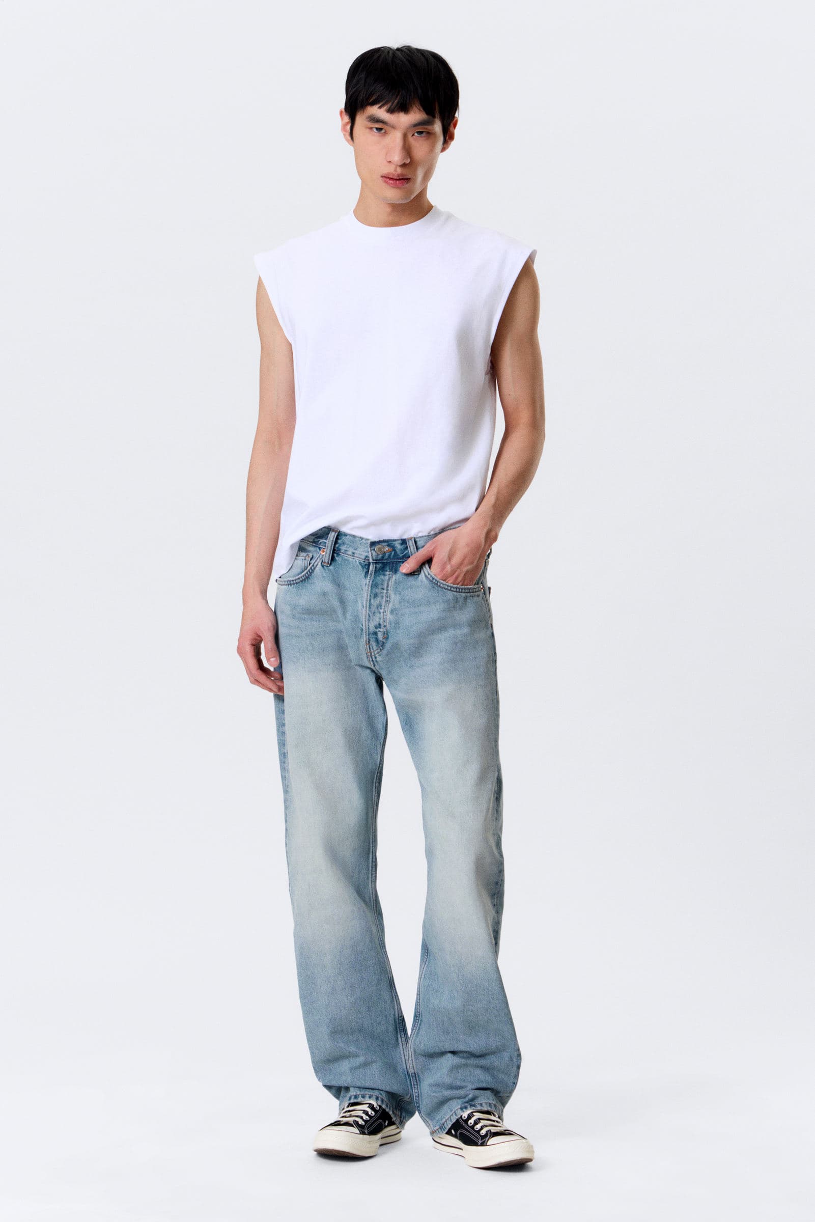 Meteor Low Waist Relaxed Straight Jeans