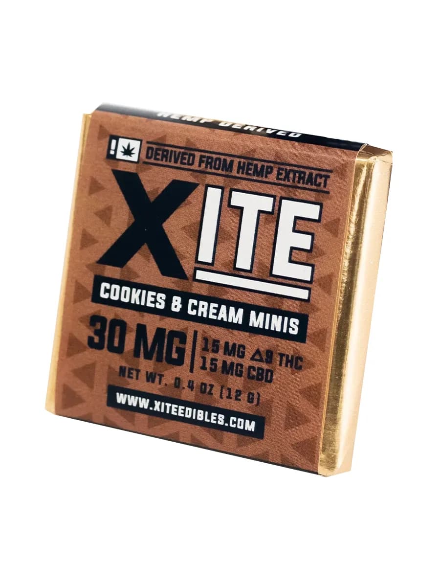 XITE Delta-9 Cookies &amp; Cream Minis 30mg