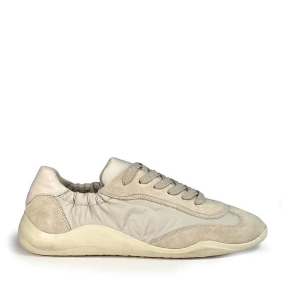 VICMATIE - G32_Ondina<br>Low-top sneaker split leather/nylon beige/cream - Woman - Size 39