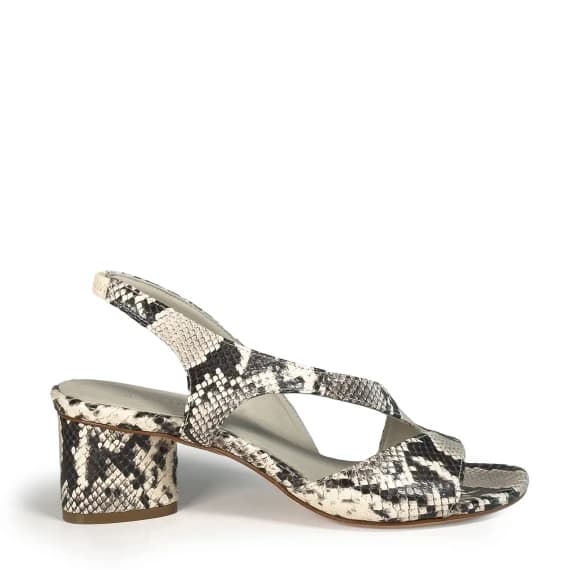 VICMATIE - K16_Drop<br>Sandal ice python-effect printed leather - Woman - Size 37