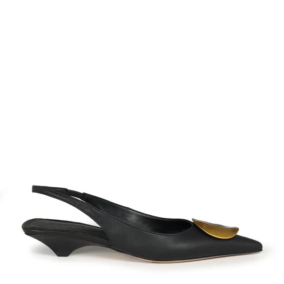 VICMATIE - K20_Kitty<br>Chanel slingback black - Woman - Size 36.5