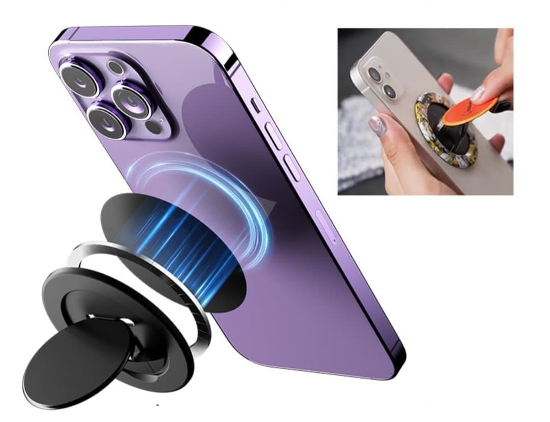 Ultra-Thin Magnetic Ring Phone Grip &amp; Stand | Playful Cartoon Designs