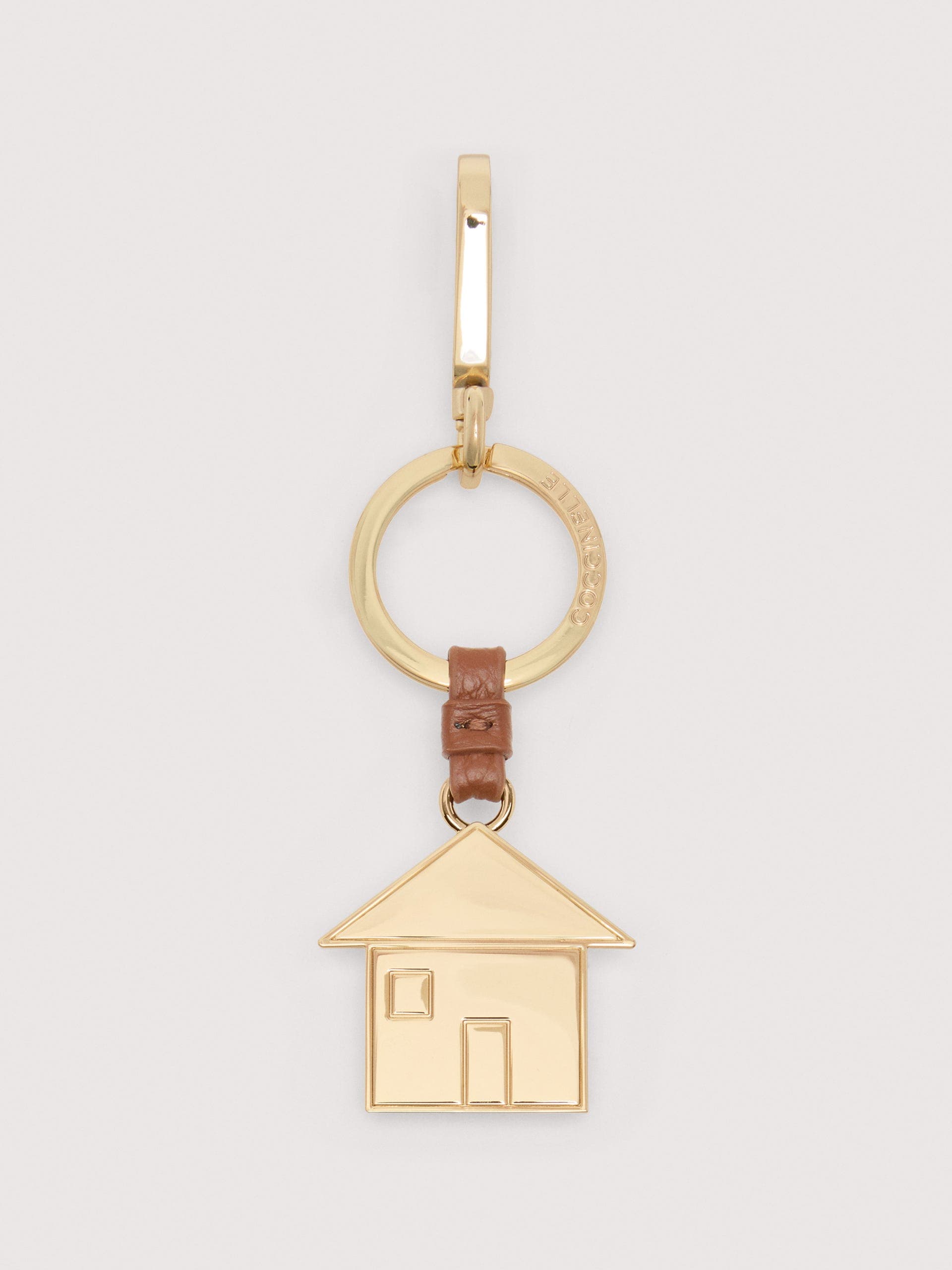 Coccinelle Leather and Metal Key Ring Basic Metal