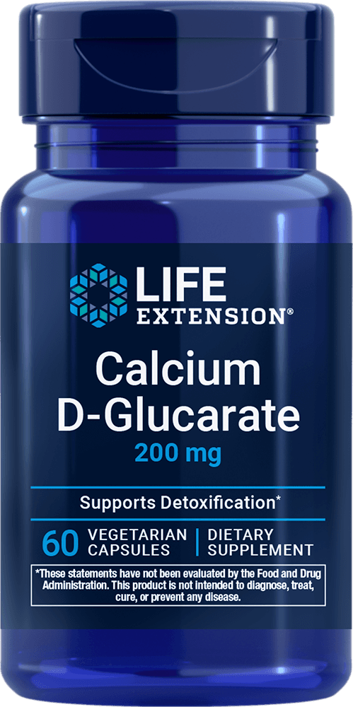 Life Extension Calcium D-Glucarate, 60 vegetarian - 200 mg (200 mg, 60 vegetarian capsules)