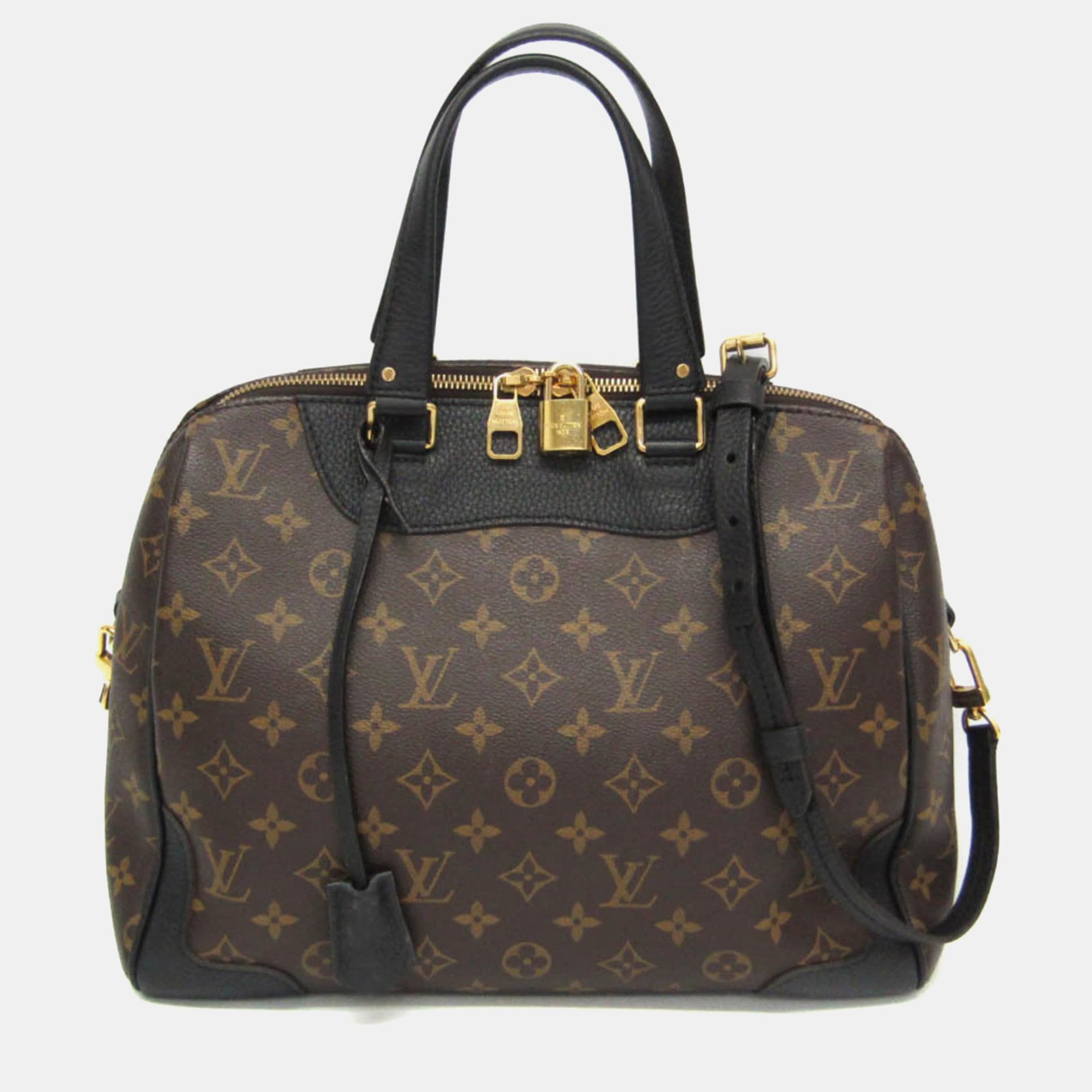 Louis Vuitton Retiro NM Monogram Canvas Black Shoulder Bag