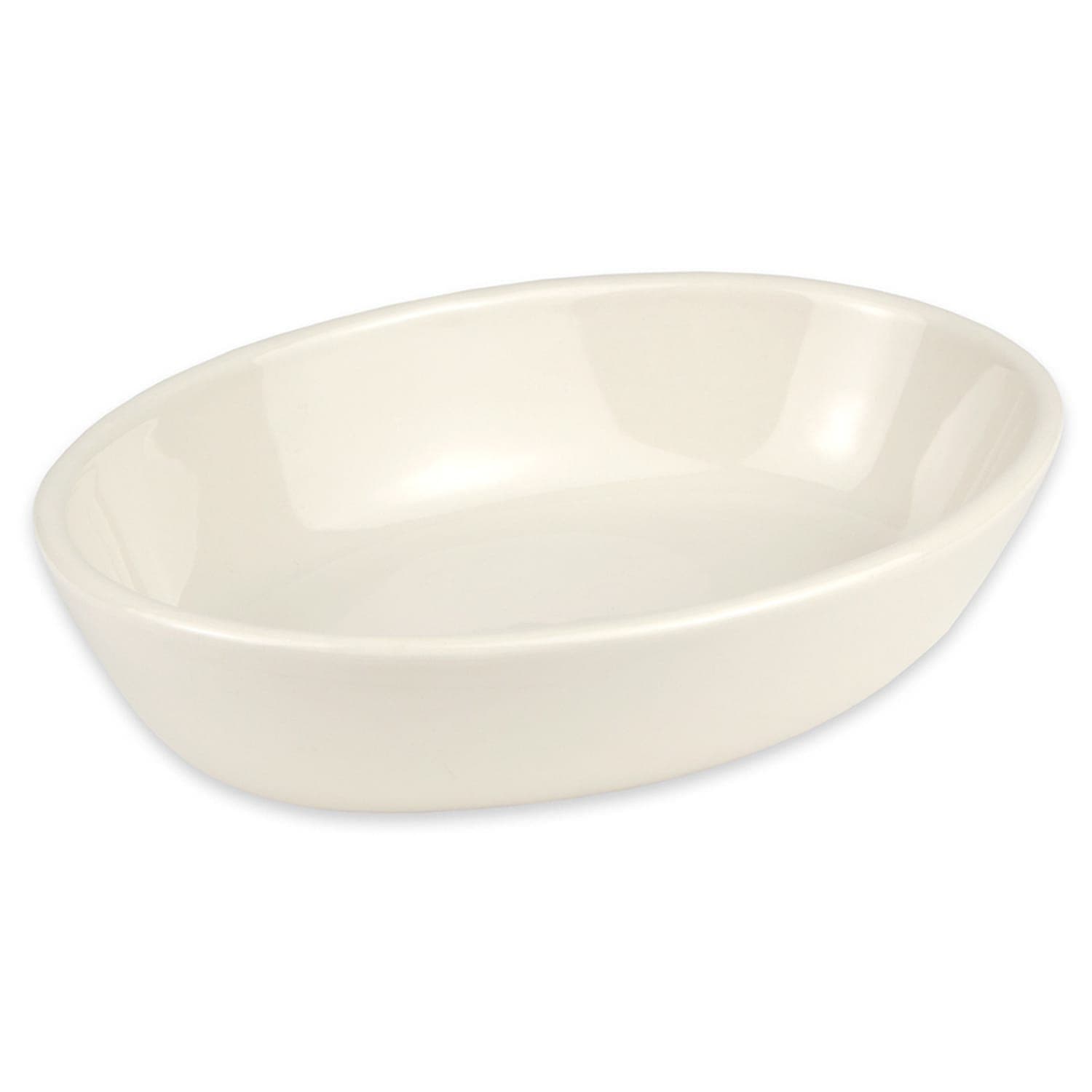 Hall China 7080AWHA 20 oz. Oval, China Baking Dish, White, 2 Dozen