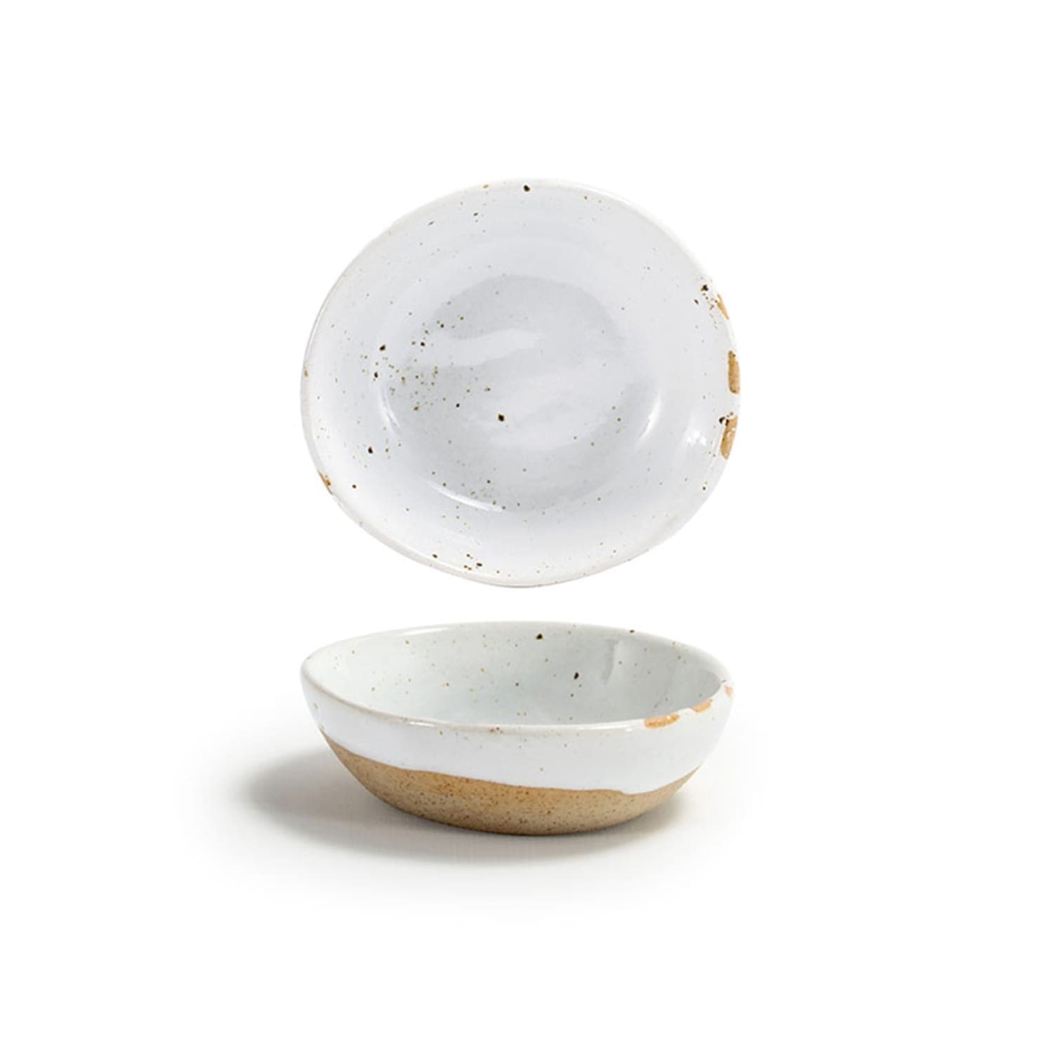 Front of the House DSD071BEP23 2 oz Round Artefact Ramekin - Porcelain, Ash, White, 1 Dozen