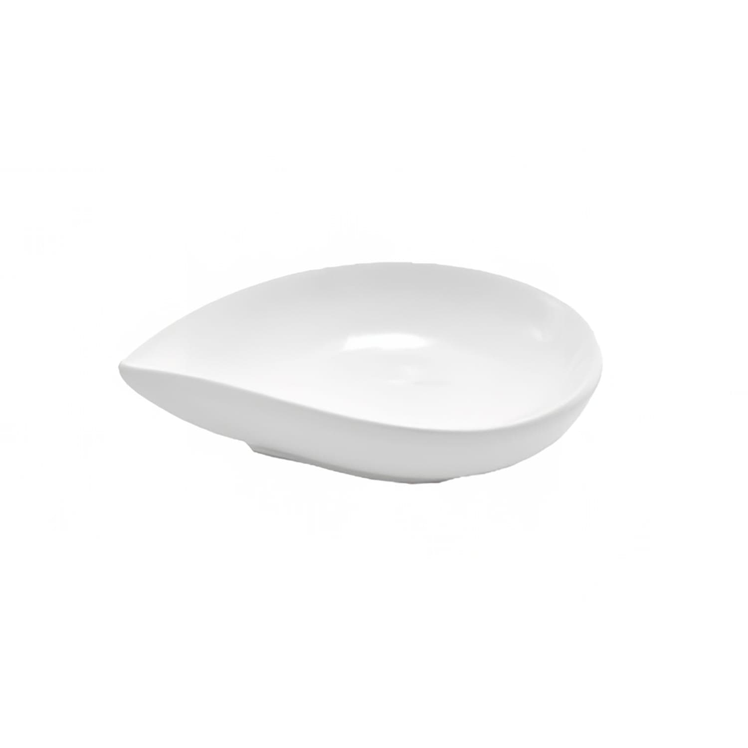 Front of the House DBO078WHP23 2 oz Teardrop Catalyst Ramekin - Porcelain, White, 12 CS