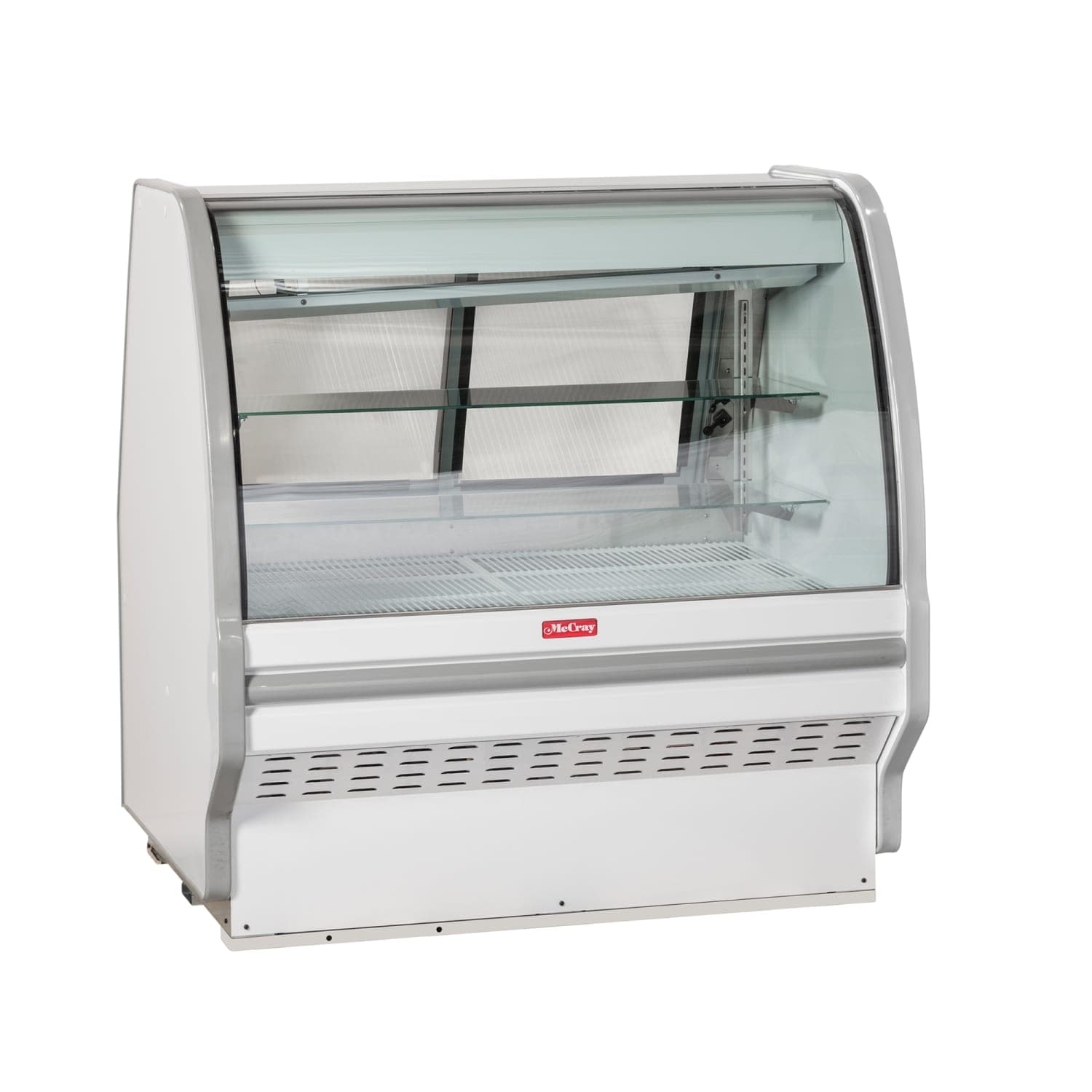 Howard-McCray SC-CBS40E-8C-LED 99 1/2 Full Service Bakery Case w/ Curved Glass - 3 Levels, 115v, White