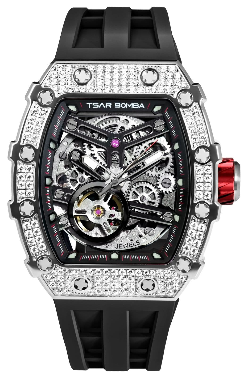 TSAR BOMBA Elemental Series Crystal Automatic (43.5mm) Black Watch