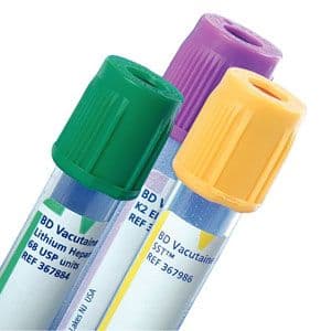 Bd Vacutainer Tube, Gold Bd Hemogard Closure, 13 X 100mm X 5.0ml Part No. 367986 (100/Box)
