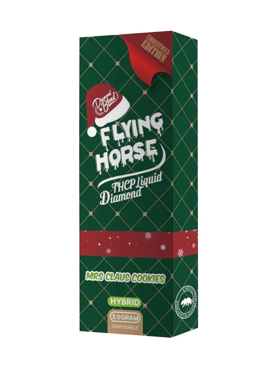 Mrs Claus' Cookies Flying Horse THCP Liquid Diamond Christmas Edition Disposable 3G