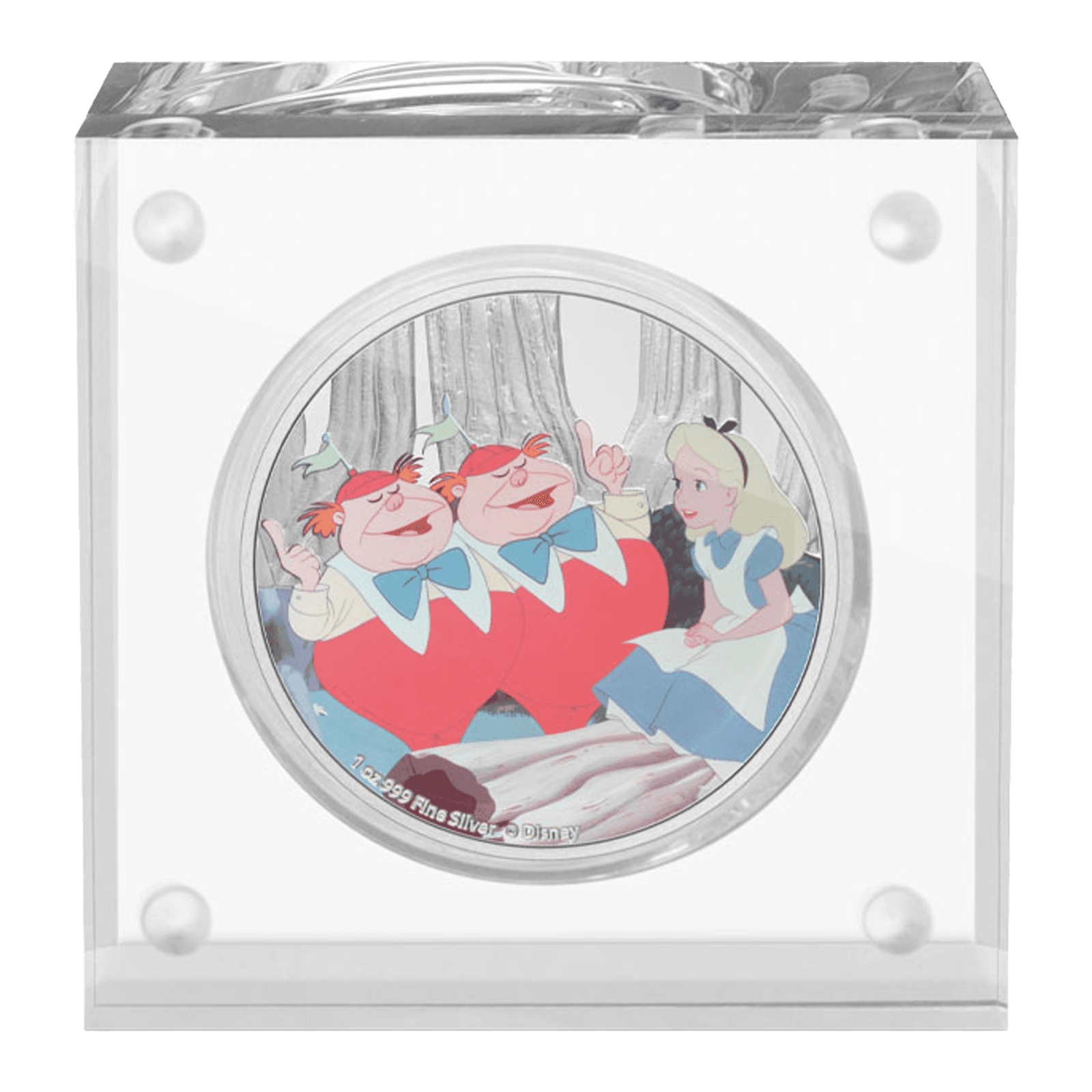 1 oz Silver Alice in Wonderland Tweedledee and Tweedledum Coin (2021)
