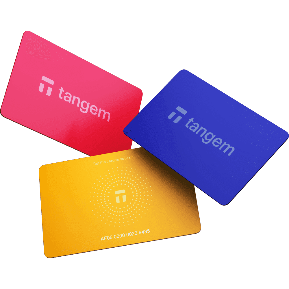 Tangem: Secure Hardware Wallet - Pack of 3. Spring Boom. Trusted Cold Storage — 100% Offline Hardware Wallet