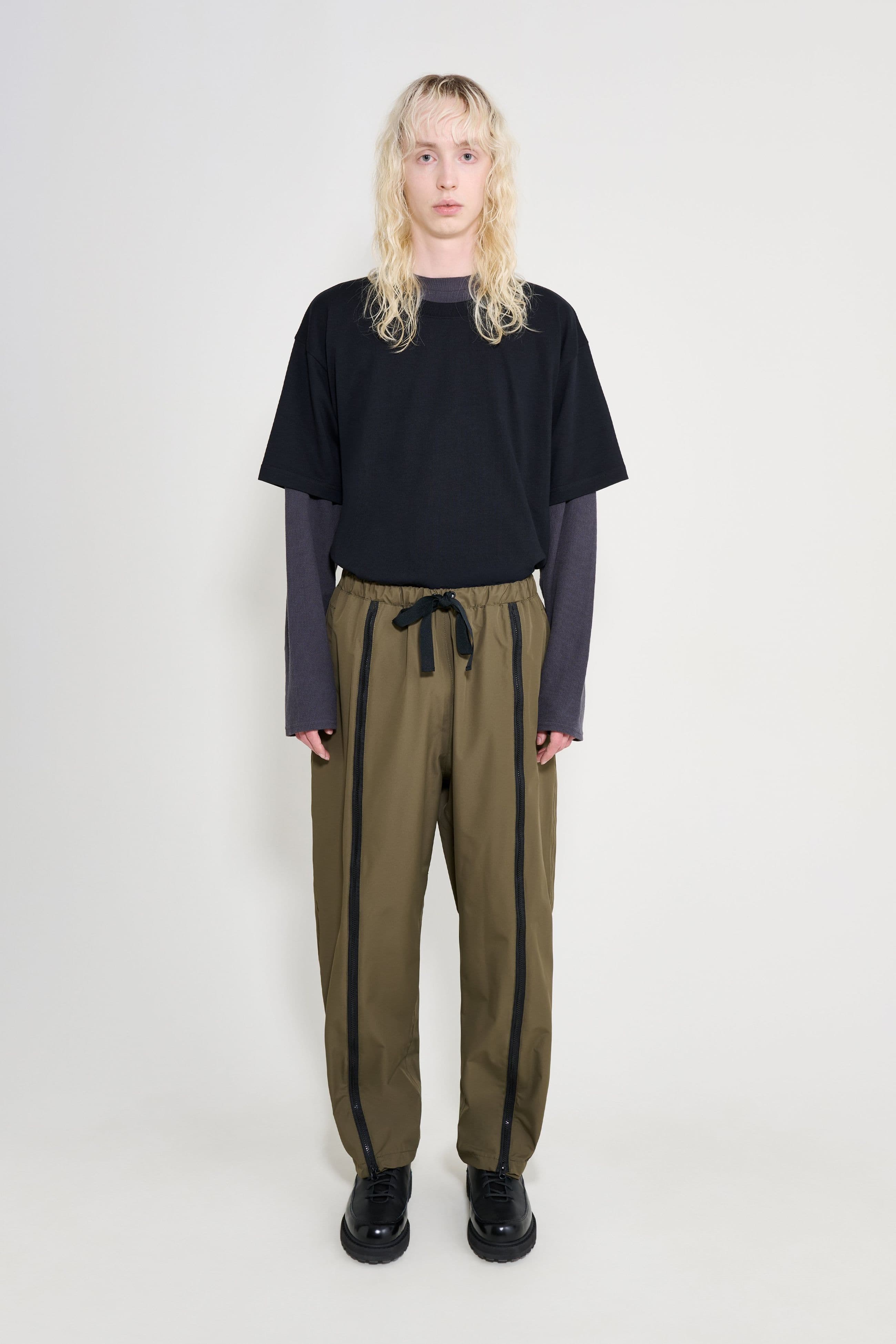 Bash Zip Trousers Green