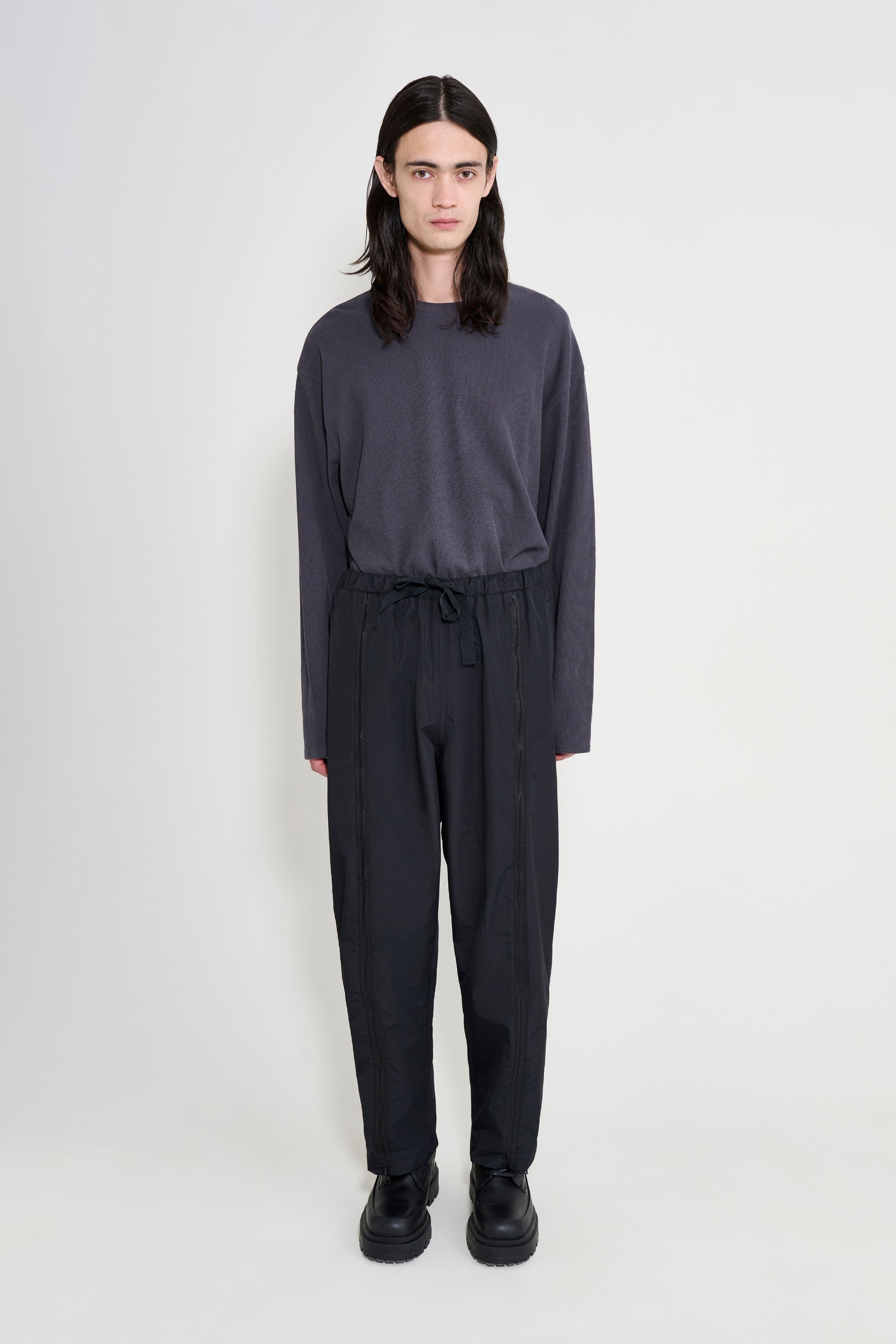 Bash Zip Trousers Black